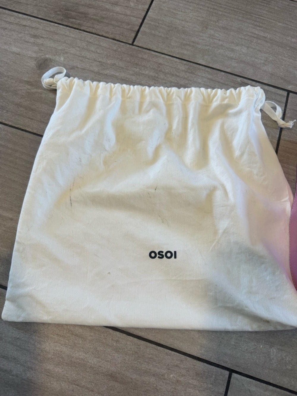 Osoi brot Crossbody bag Metallic Pink Leather - Picture 4 of 13